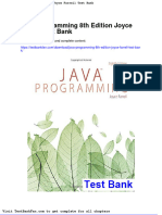 Full Download Java Programming 8th Edition Joyce Farrell Test Bank