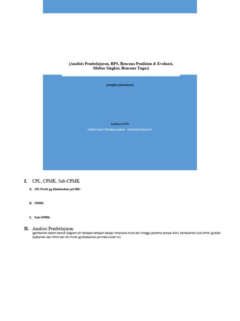 MASTER TEMPLET RPS Blended (04 02 2022) | PDF
