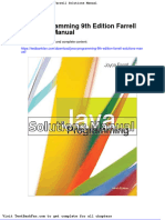 Full Download Java Programming 9th Edition Farrell Solutions Manual