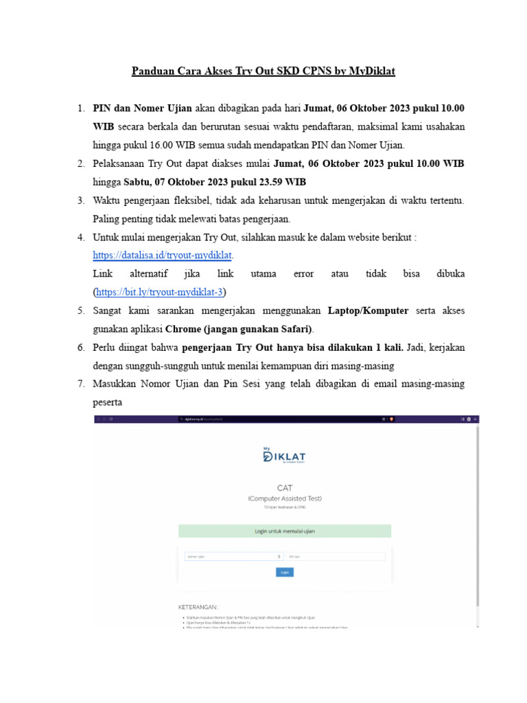 Panduan akses try out skd cpns 3 by mydiklat pdf