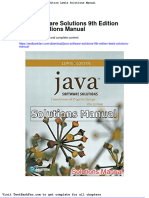 Full Download Java Software Solutions 9th Edition Lewis Solutions Manual