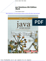 Full Download Java Software Solutions 9th Edition Lewis Test Bank