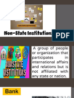 Non State Institutions