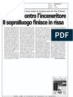 28/06/2011 Torino Cronaca:"Proteste contro l'inceneritore.Il sopralluogo finisce in rissa"