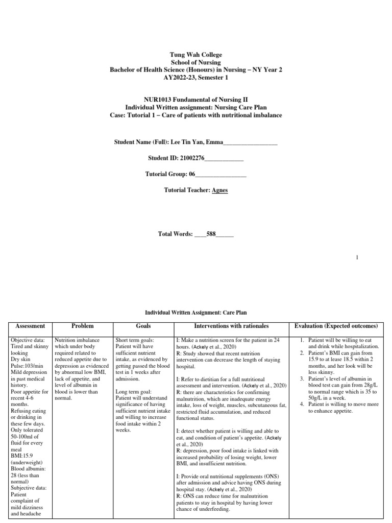 leetinyanemma-21002276-pdf-malnutrition-weight-loss
