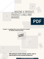 Managing Product Lines and Brand