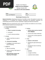 Morpheme Analysis Test 1