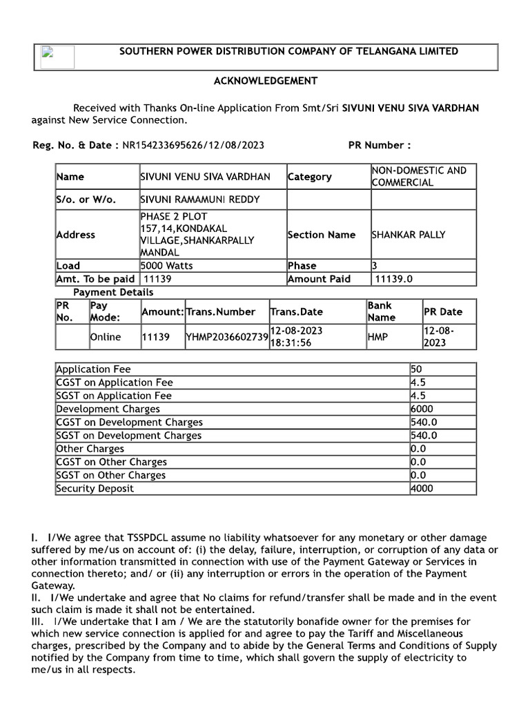 157 Application For Meter Online PDF
