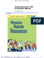Full Download Managing Human Resources 16th Edition Snell Solutions Manual