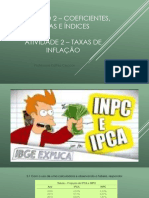 Taxas e Indices