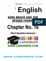 10th English CH 16 Short QA Sindh Board