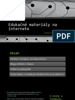 Edukačné Materiály Na Internete