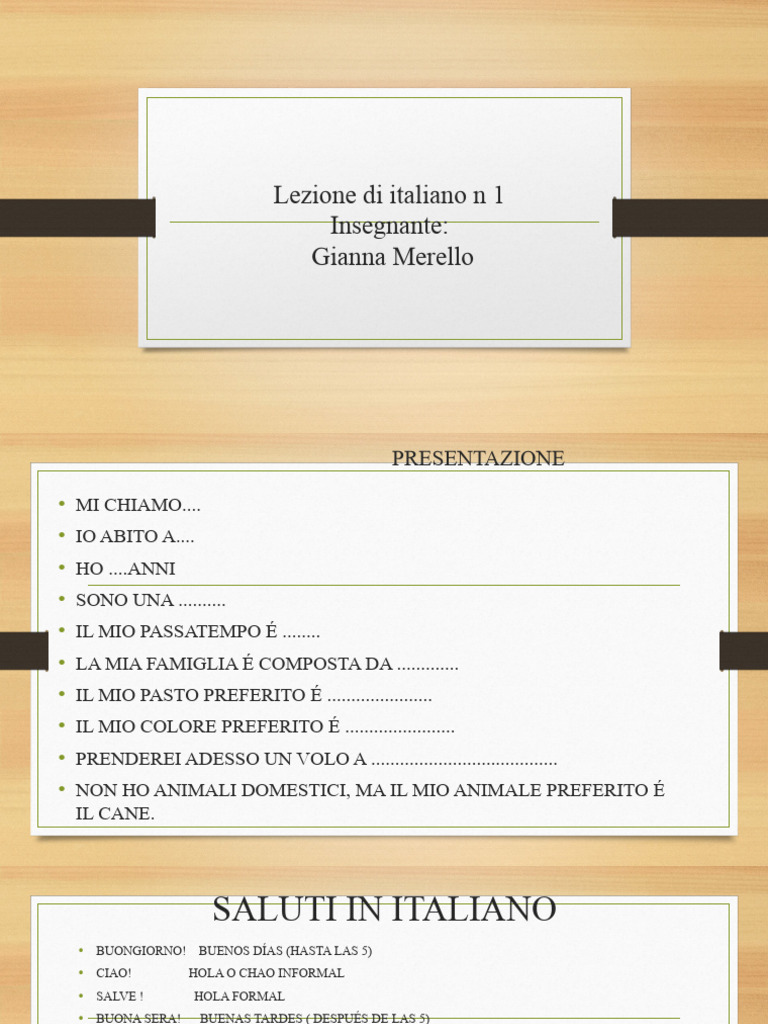 Lezione N 1 | PDF