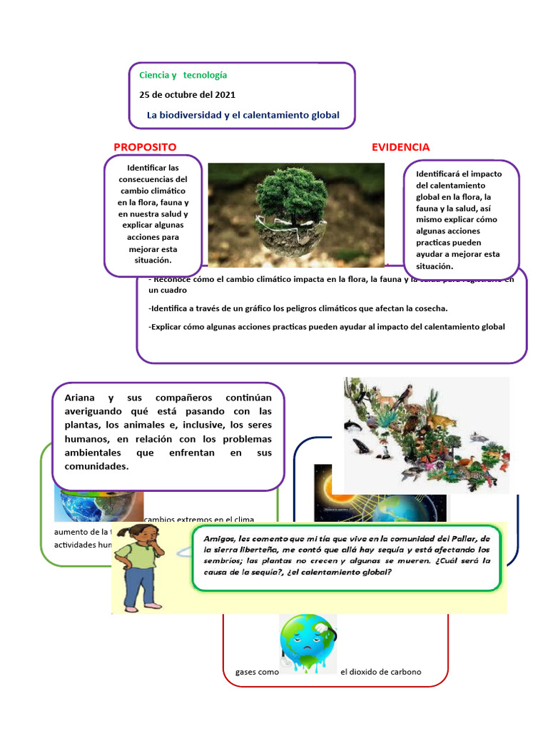 Impacto del Calentamiento Global en la Biodiversidad | PDF | Cambio ...