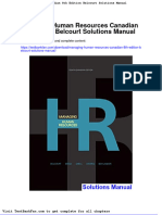 Full Download Managing Human Resources Canadian 8th Edition Belcourt Solutions Manual