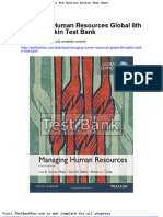 Full Download Managing Human Resources Global 8th Edition Balkin Test Bank