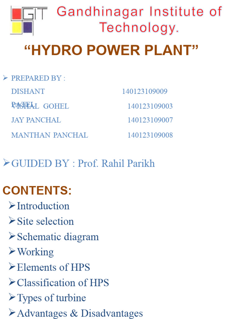 Hydro Power Plant Overview and Analysis | PDF | Hydroelectricity | Dam