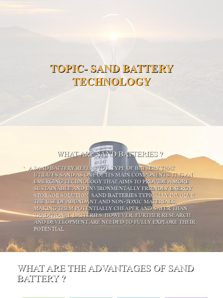 Sand Battery | PDF | Internet Of Things | Renewable Energy