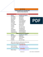 Cuentas Acosa para Depositos