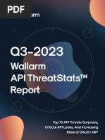 Wallarm Q3-2023 API ThreatStats Report v1.1