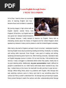 Learn English Through Stories - I WENT TO LONDON