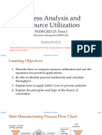 Process Analysis and Resource Utilization - PGDM 23-25
