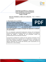 Guía de Actividades y Rúbrica de Evaluación - Unidad 1 - Fase 2 - Análisis y Contraste