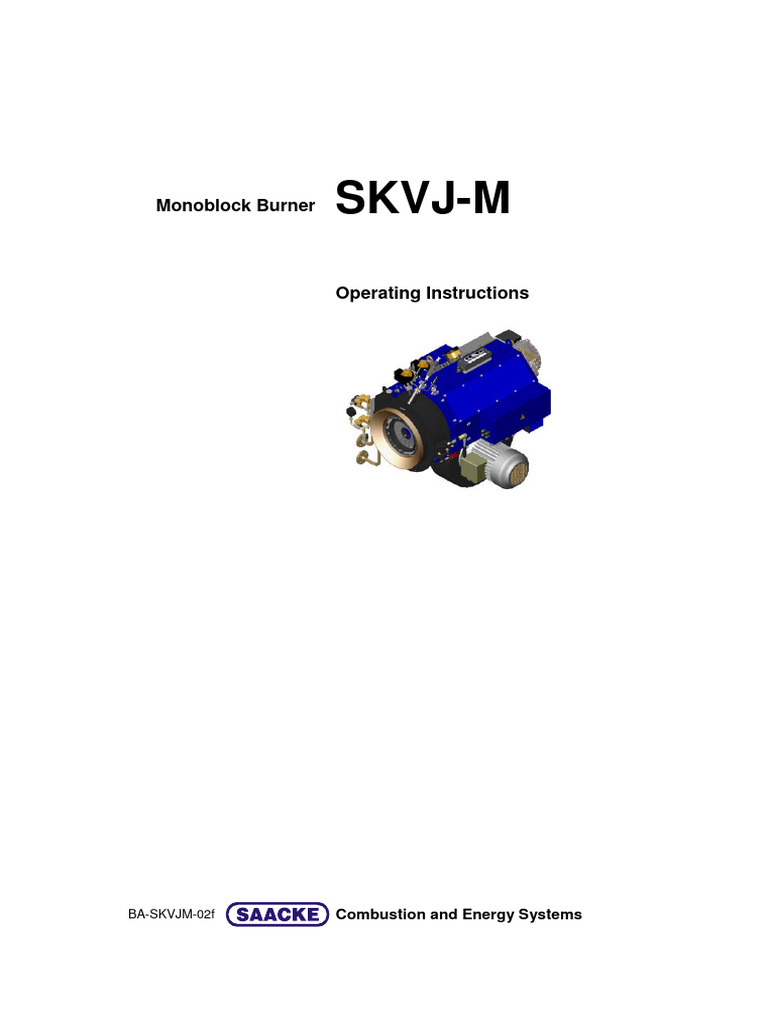 Monoblock Burner SKVJ-M Manual | PDF | Safety
