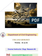 Week 01 - Introduction & Importance of Geology in Civil Engineering