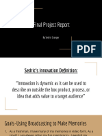 Scripps Innovation Project Report-Sedric Granger