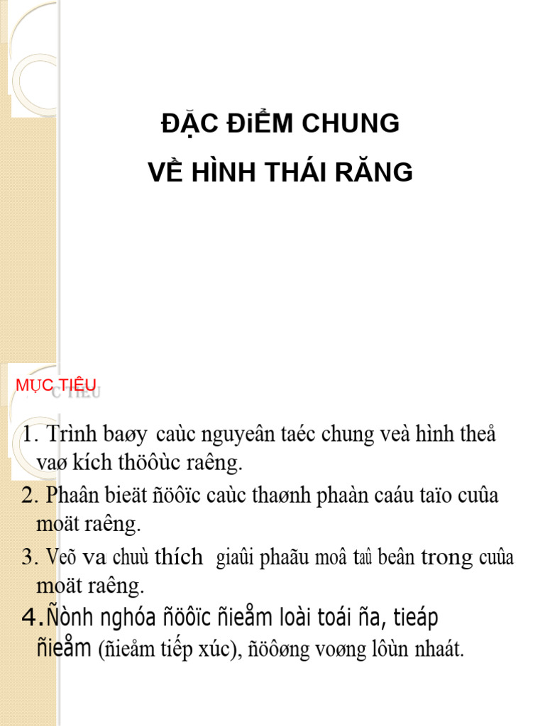 DD Chung Hinh Thai Rang-Đã Chuyển Đổi | PDF