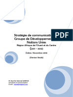 Communication Strategy UNDG-WCA FR - FINAL 12132010
