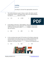 Grade 4 Word Problems Estimating Rounding e