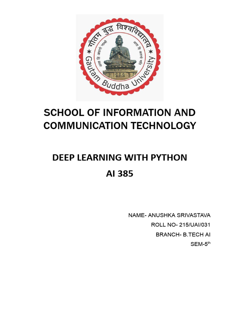 Deep Learning With Python File Pdf Artificial Neural Network