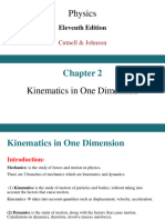 Chapter 2 Kinematics in One Dimension