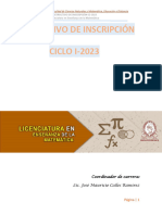 Instructivo de Inscripción Ciclo Impar 2023