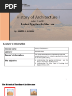 Lecture 4 and 5 Ancient Egyptian Architecture