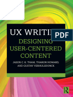 Ux Writing Designing User Centered Content Team Ira 1nbsped 1032228385 9781032228389