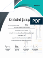 Certificate - FDP - Participation