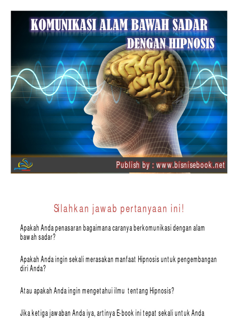 2 Ebook Komunikasi Alam Bawah Sadar Dengan Hipnosis PDF