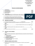 Epreuve de Droits Humains SF1 (Examen) 2023-2024