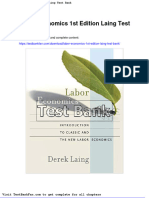 Full Download Labor Economics 1st Edition Laing Test Bank