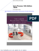 Full Download Labor Relations Process 10th Edition Holley Test Bank