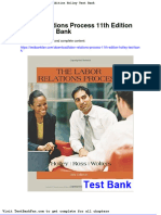 Full Download Labor Relations Process 11th Edition Holley Test Bank