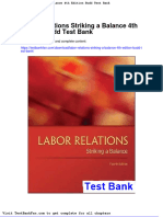 Full Download Labor Relations Striking A Balance 4th Edition Budd Test Bank