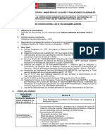 Convocatoria para La Contratación Administrativa de Servicio Cas Temporal de Un/A (01) Psicologo/A para Cem en Comisaria Sectorial Nazca - Ica