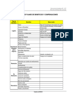 Matriz Planes Beneficios Compensaciones