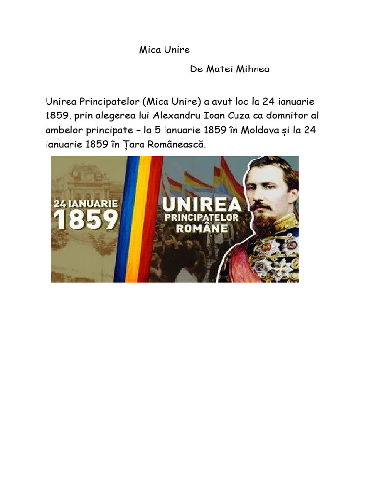 Mica unire pdf
