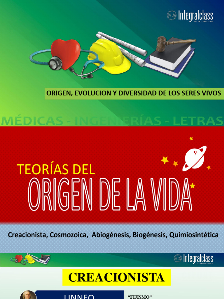 Progresionismo y Abiogénesis en Evolución | PDF | Evolución | Abiogénesis