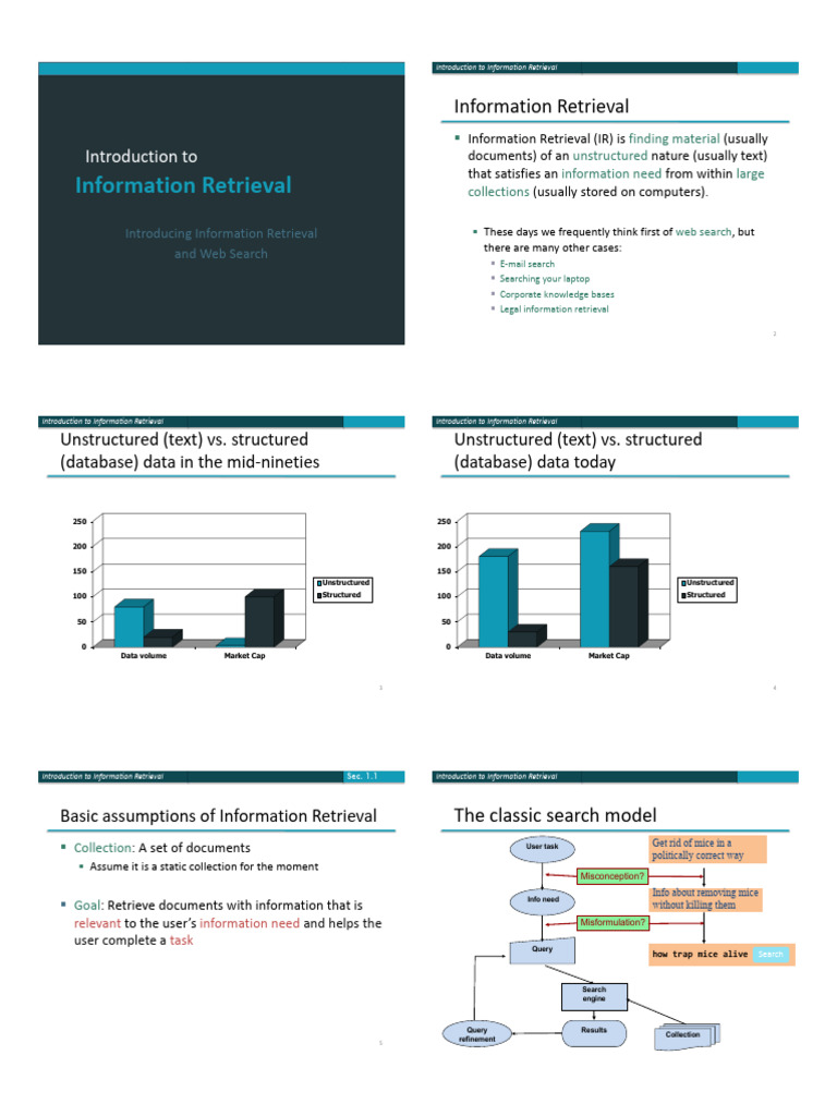 Overview of Information Retrieval Concepts | PDF | Search Engine ...